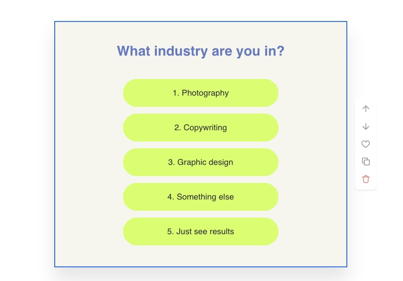 poll feature on flodesk email marketing
